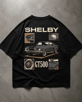 Shelby GT500 Classic Muscle Mar Oversized Tshirt