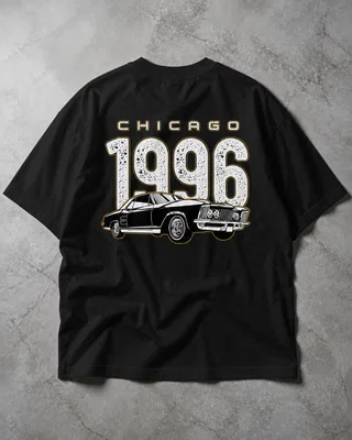 Chicago 1996 Classic Muscle Car Oversized Tshirt