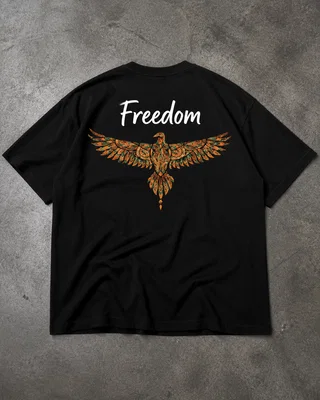 Freedom Eagle Oversized Tshirt